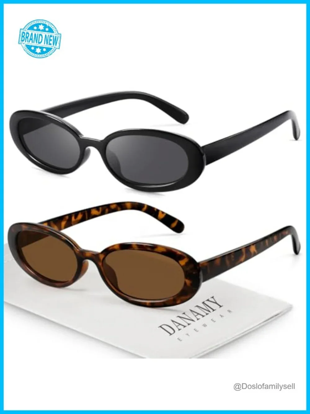 Retro Oval Sunglasses for Women Men Fashion Vintage Driving Shades UV400